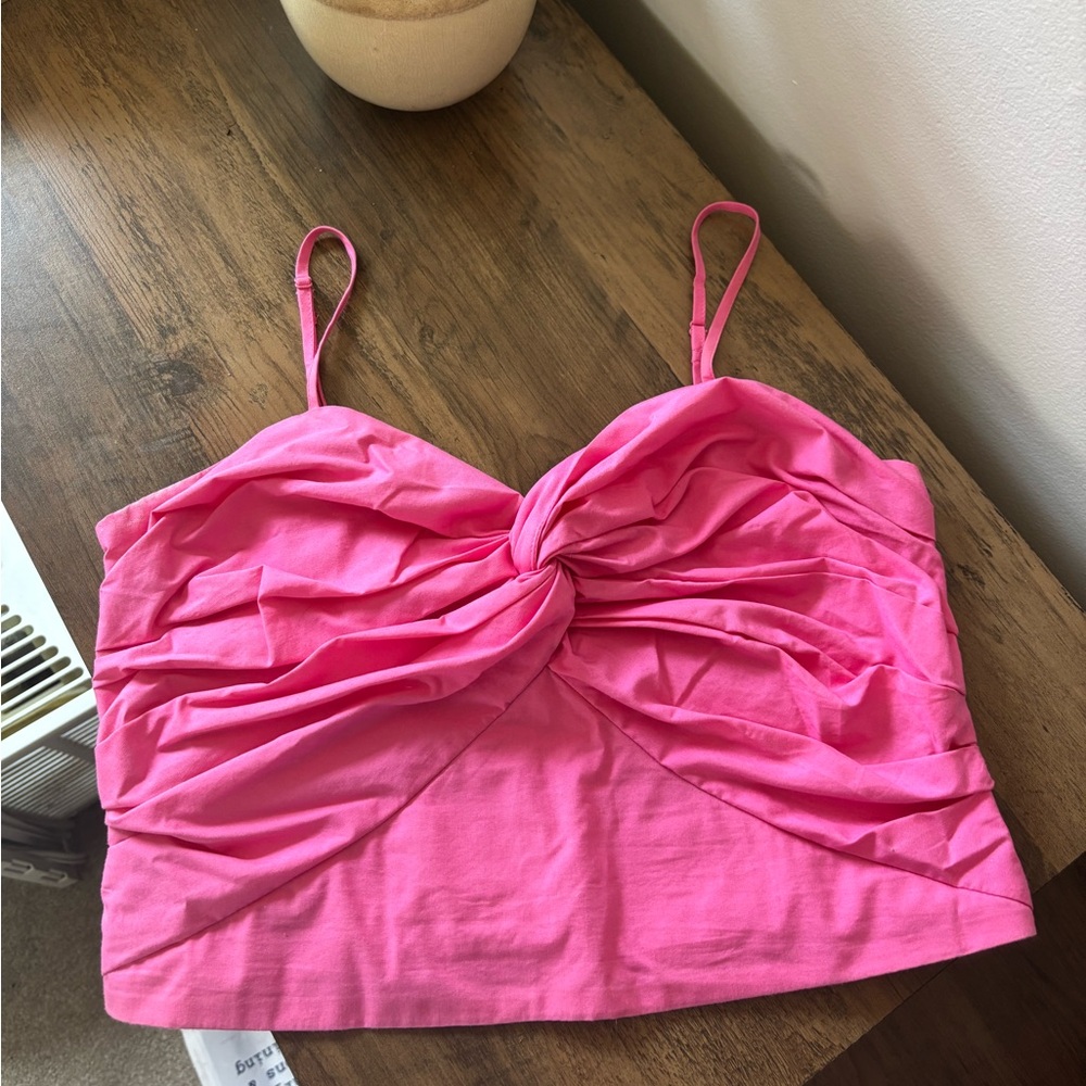 Express Pink Twist-Front Camisole